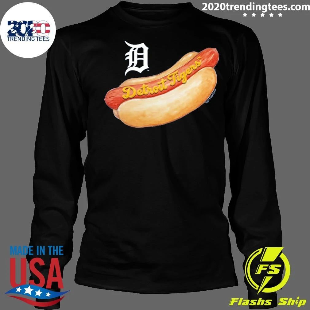 Detroit Tigers Tiny Turnip Youth Hot Dog Shirt