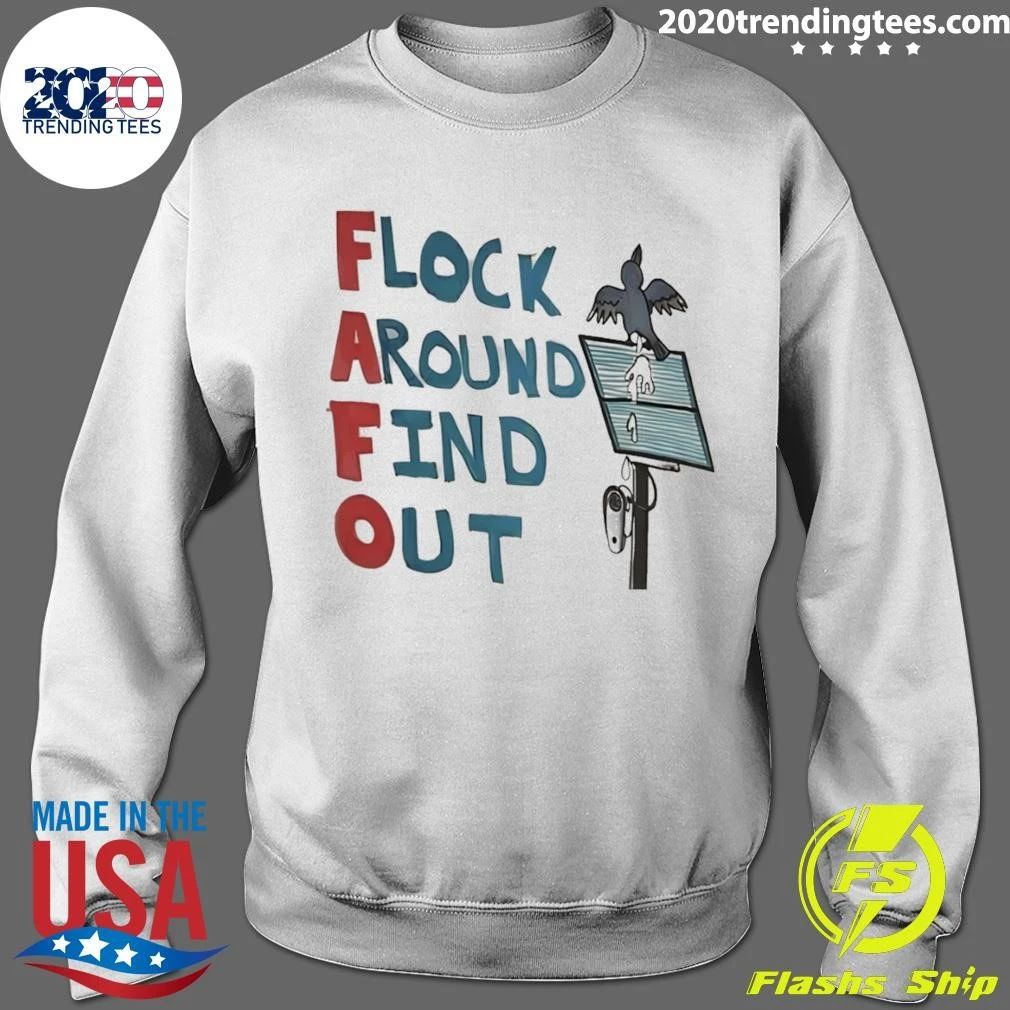Flock Around Find Out Anti-flock Hand-drawn Shirt