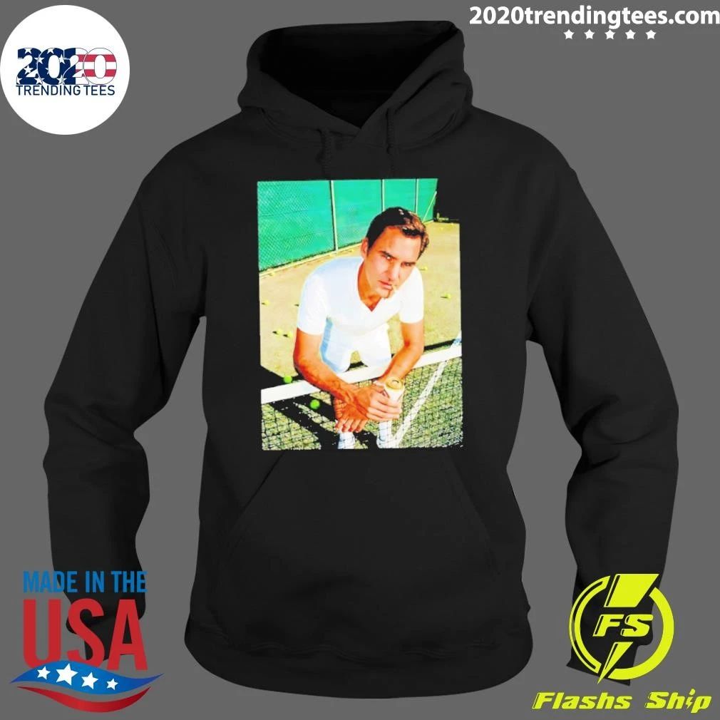 Roger Federer Tennis Player Smoking Beer Photo Shirt