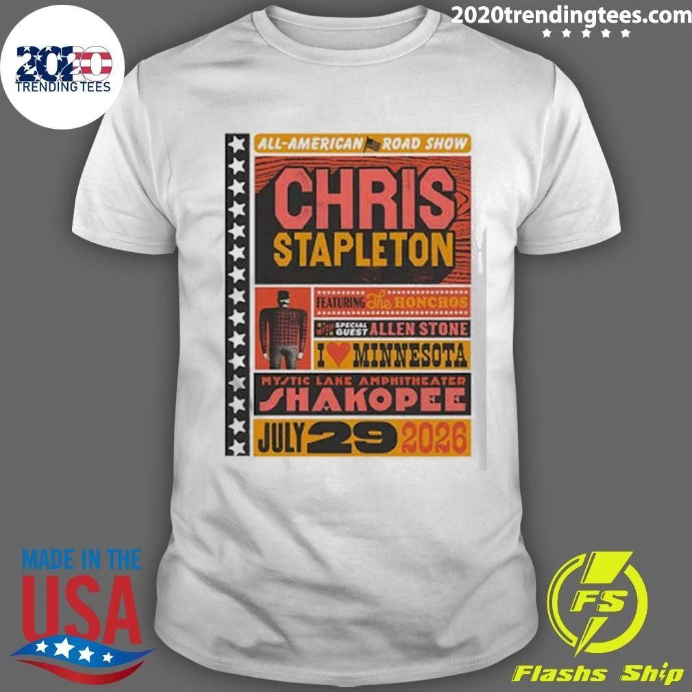 Chris Stapleton July 29 2026 In Shakopee MN Shirt