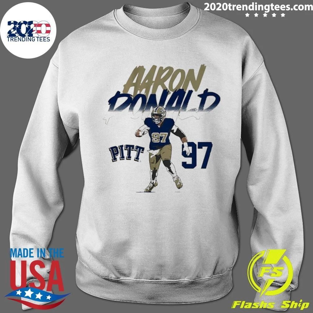 Pitt Football 97 Aaron Donald Name Number Pose Shirt