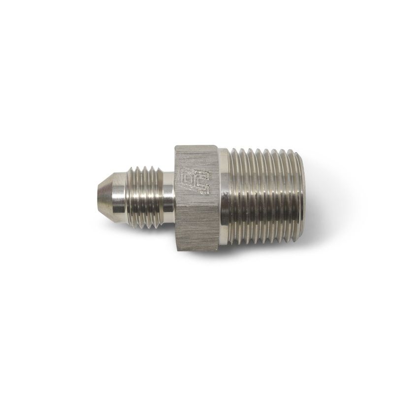 -10AN x 1/2 in NPT Straight Adapter Fitting Size: -10 AN x 1/2 in NPT