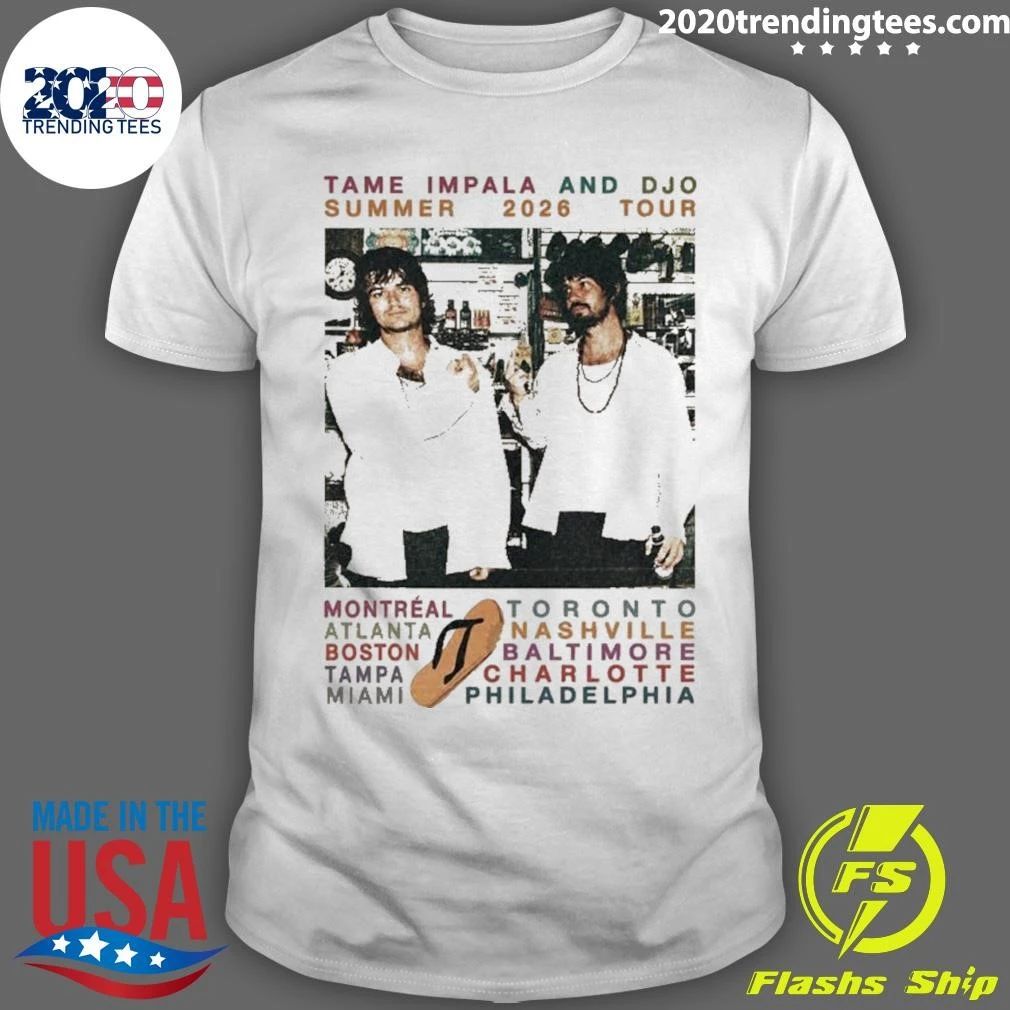 Tame Impala And Djo The Deadbeat Tour 2026 Shirt