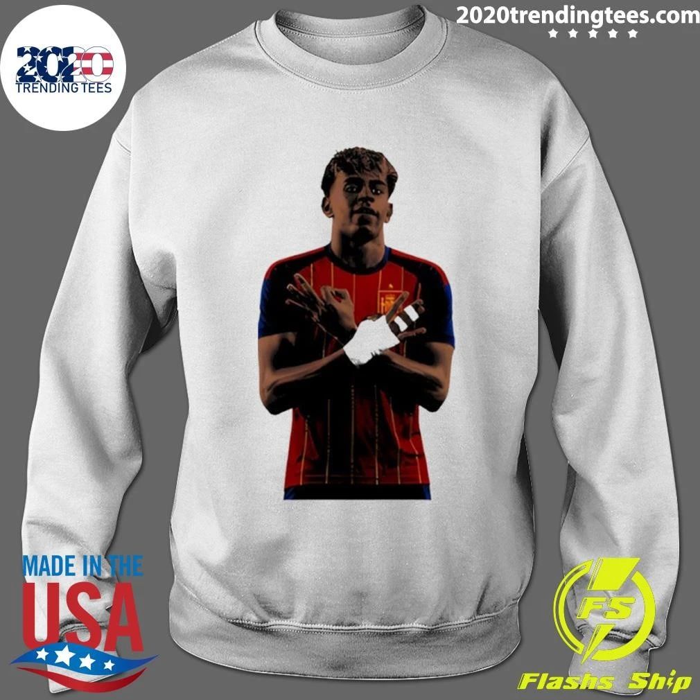 Lamine Yamal Celebration Spain Soccer World Cup 2026 Shirt