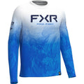 FXR Mens Derby Undertow Air UPF Longsleeve Cobalt / White