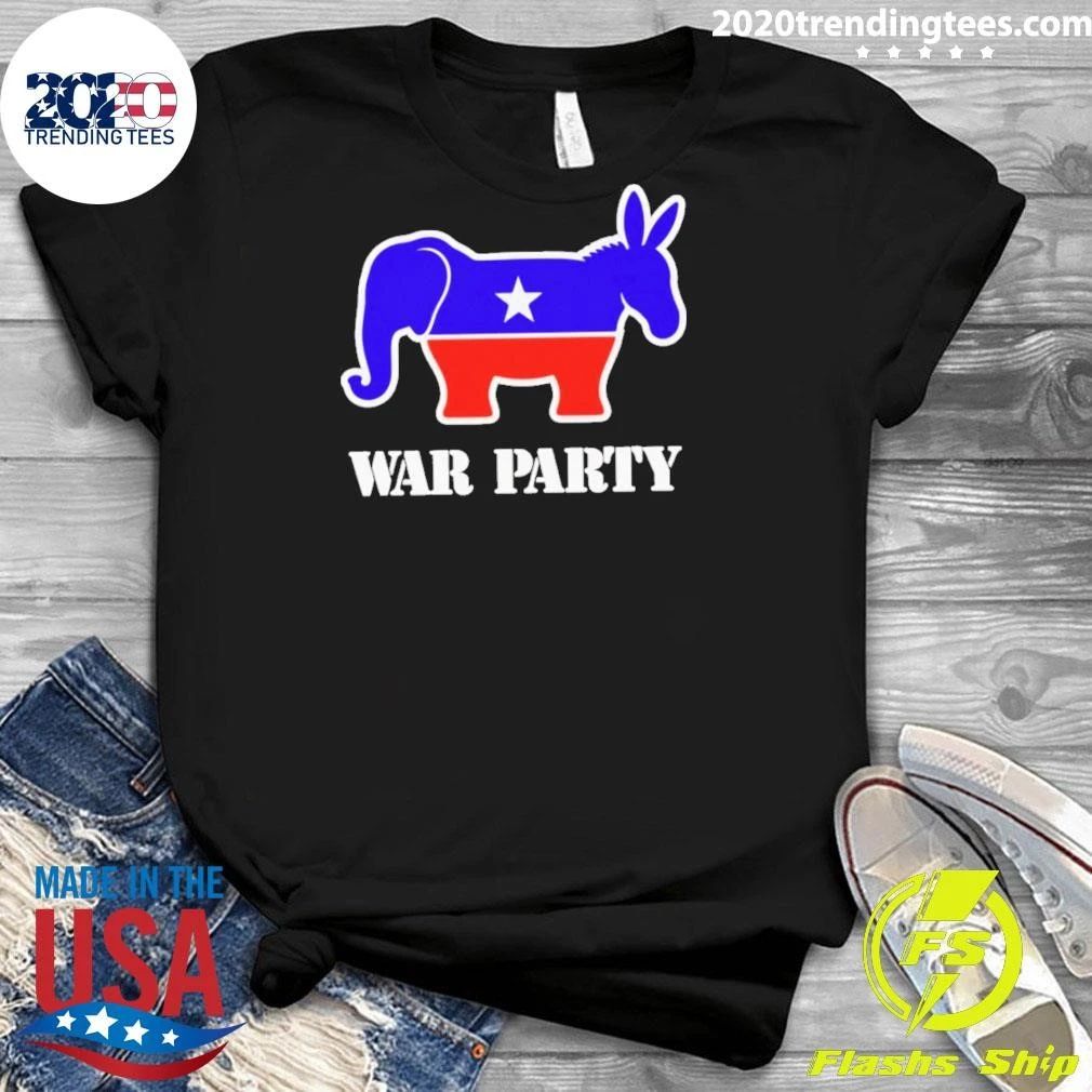 War Party Donkey Elephant Political Bipartisan Shirt