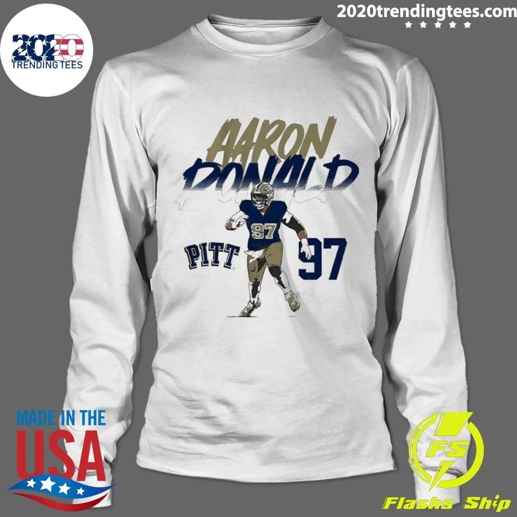 Pitt Football 97 Aaron Donald Name Number Pose Shirt