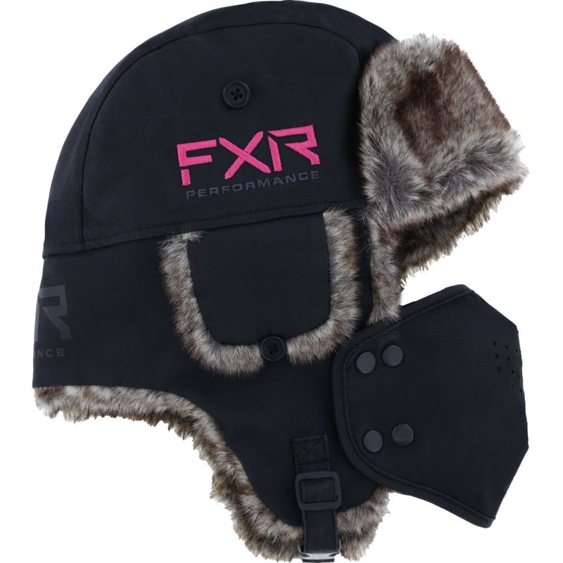FXR Trapper Hat Black-Orange