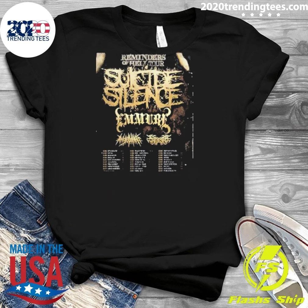 Suicide Silence & Emmure Reminders Of Hell Tour December 2026 Shirt