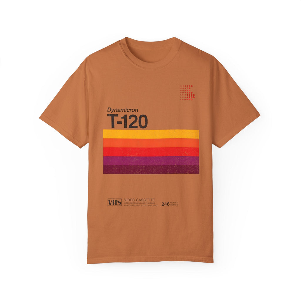 VHS T-120 Vintage Video Tape Retro Graphic Tee.