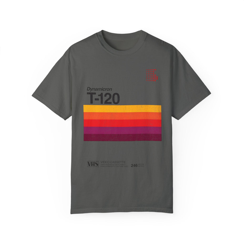 VHS T-120 Vintage Video Tape Retro Graphic Tee.