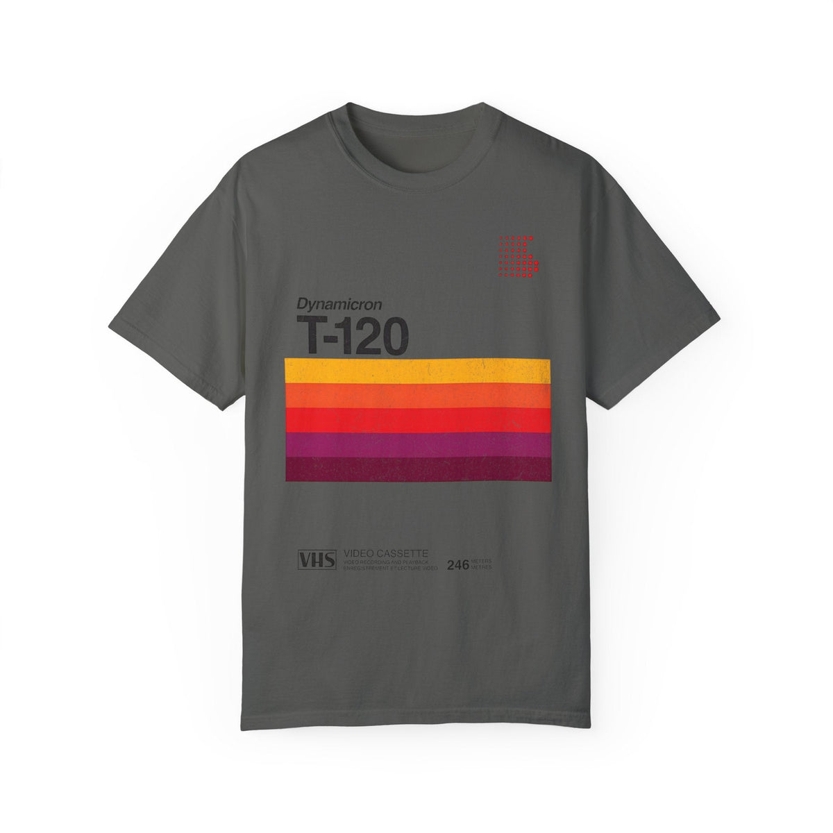 VHS T-120 Vintage Video Tape Retro Graphic Tee.