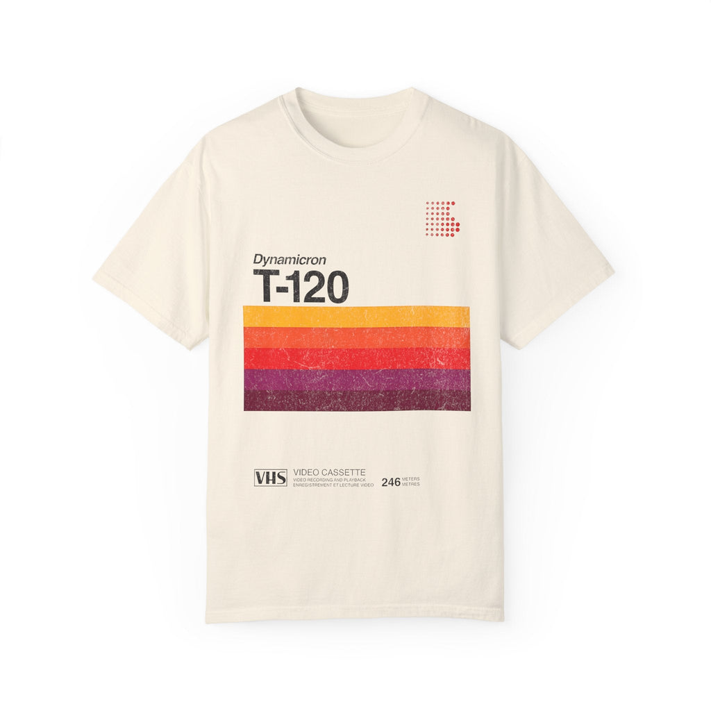 VHS T-120 Vintage Video Tape Retro Graphic Tee.