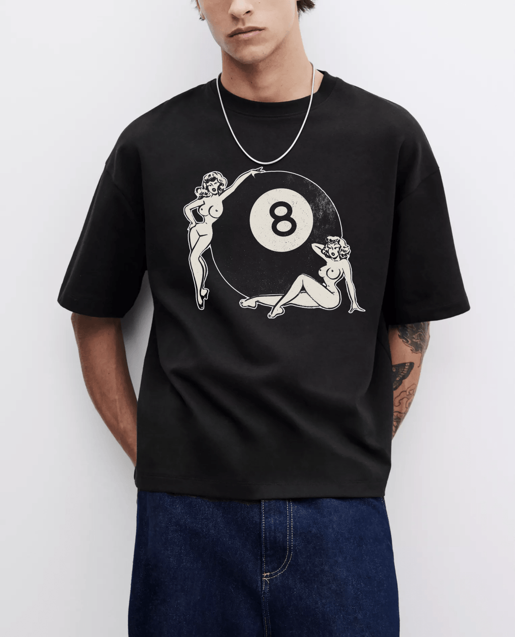 Vintage 8 Ball 50's 60's Style Graphic Unisex