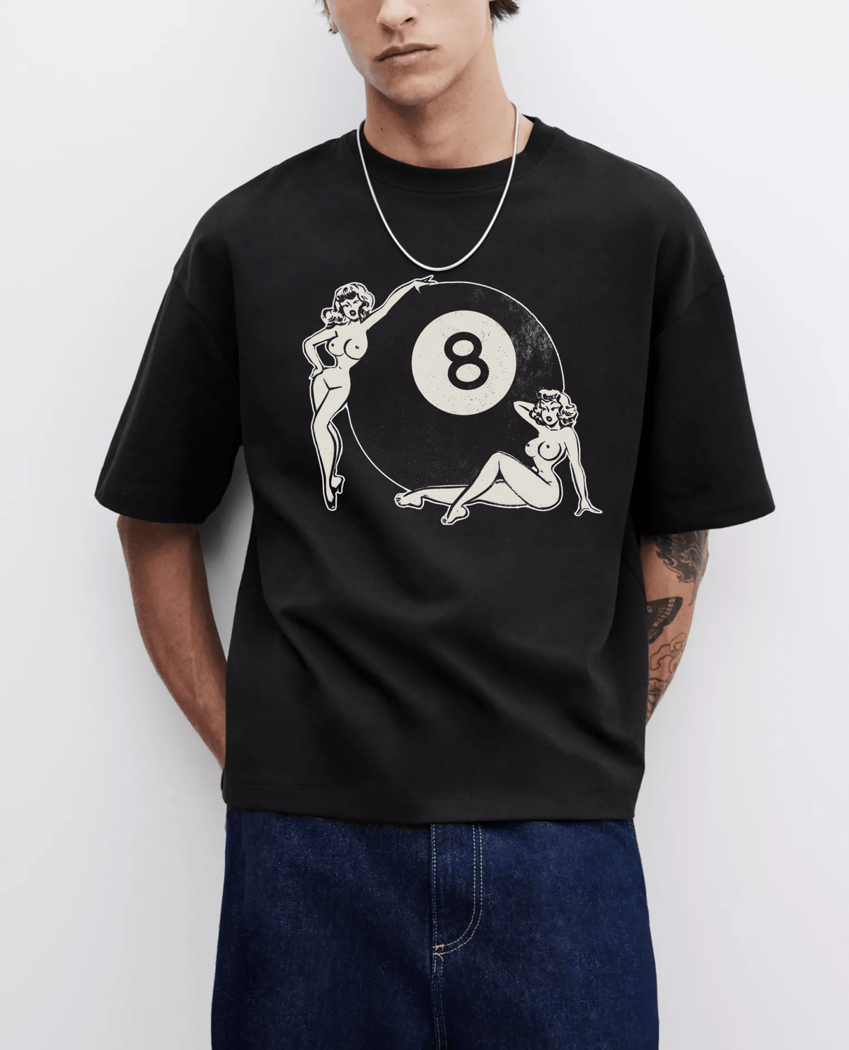 Vintage 8 Ball 50's 60's Style Graphic Unisex