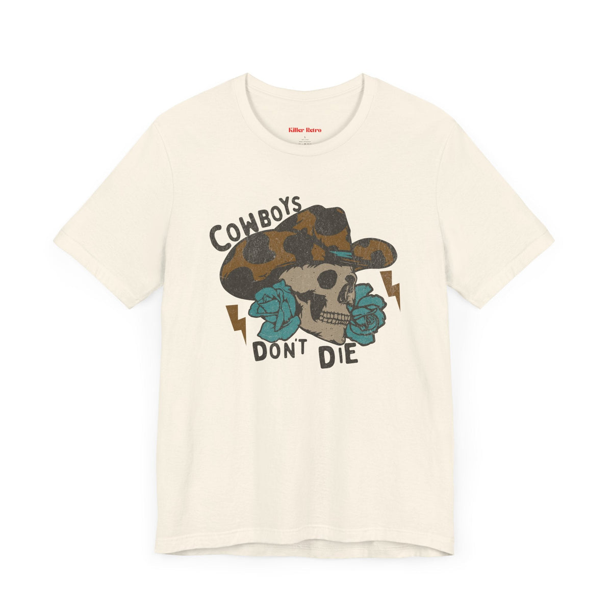 Vintage Cowboys Don't Die Western Graphic Tee