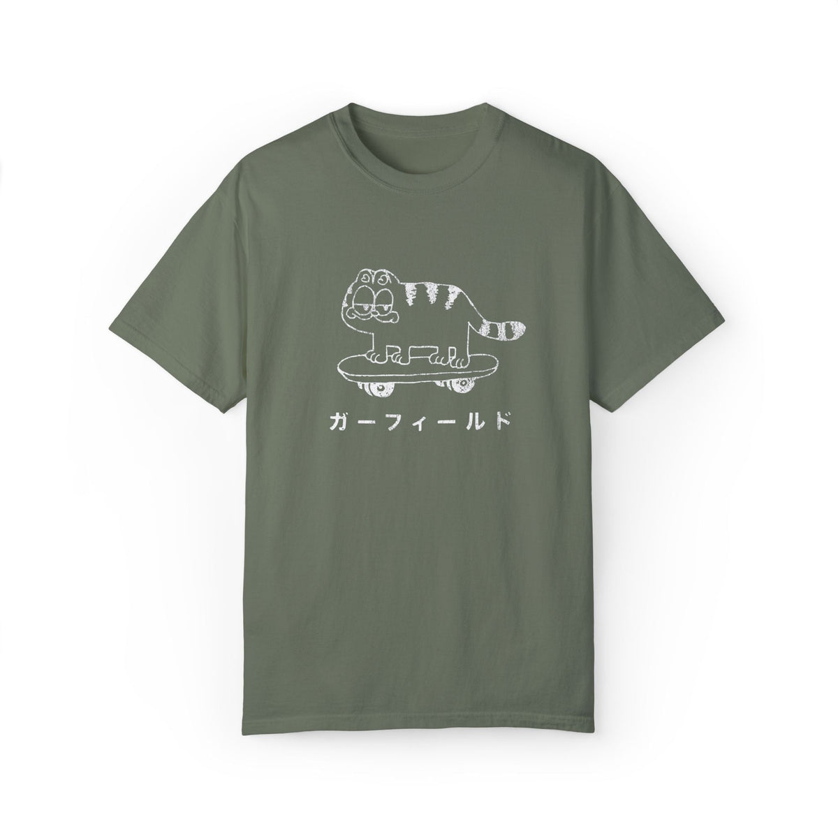 Vintage Garf Cat Japanese Retro Graphic Tee.