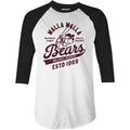 Walla Walla Bears - Washington - Vintage Defunct Baseball Teams - 3/4 Sleeve Raglan