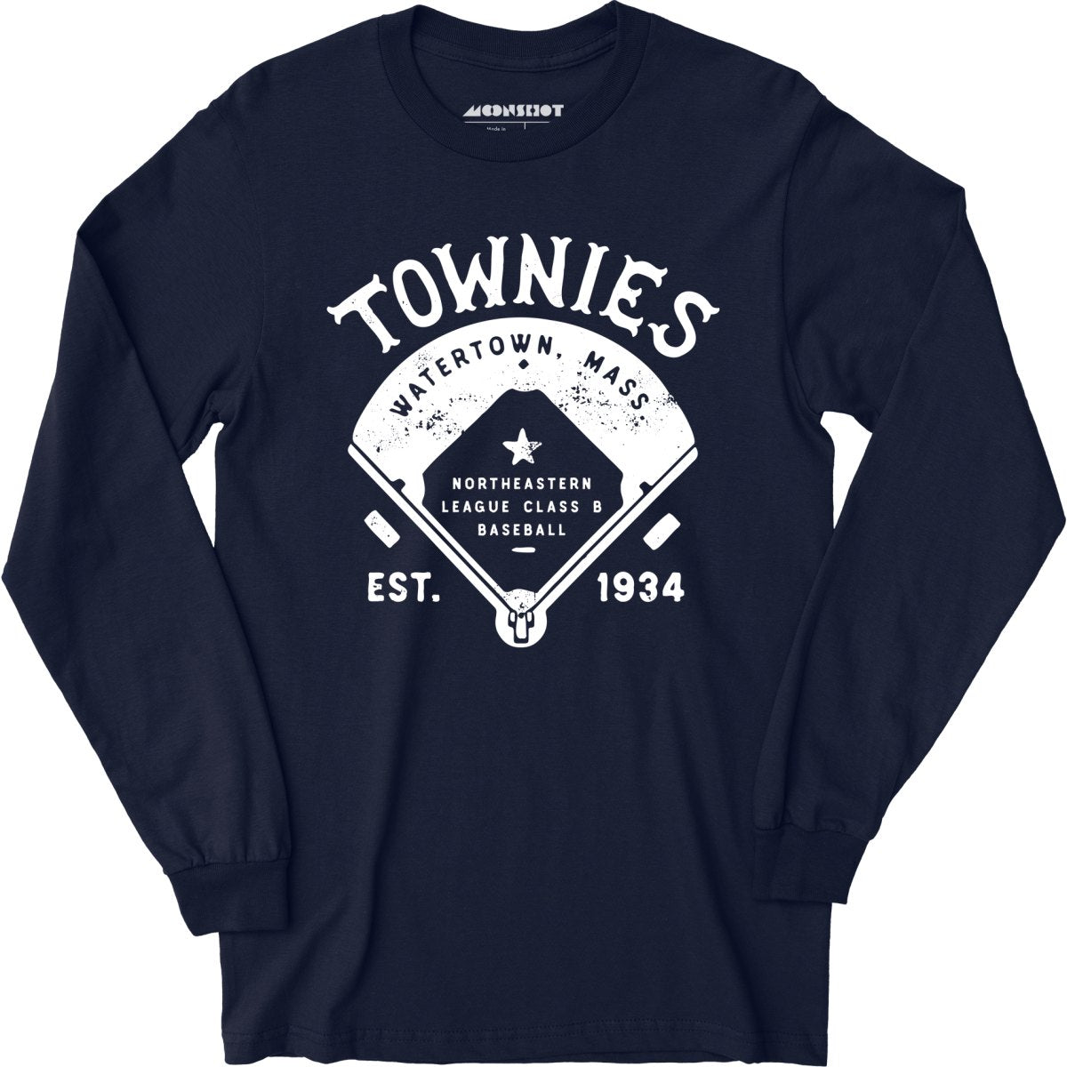 Watertown Townies - Massachusetts - Vintage Defunct Baseball Teams - Long Sleeve