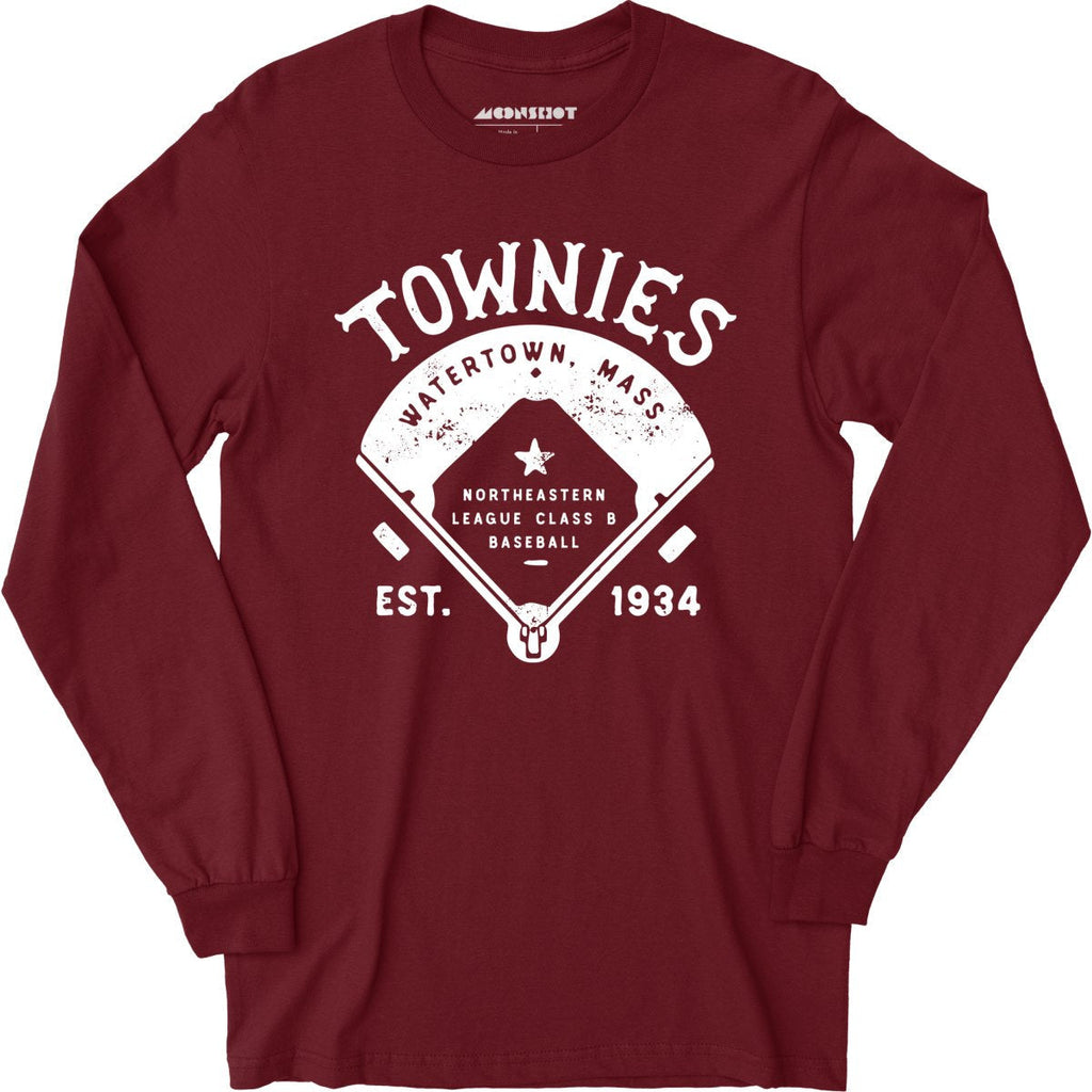 Watertown Townies - Massachusetts - Vintage Defunct Baseball Teams - Long Sleeve