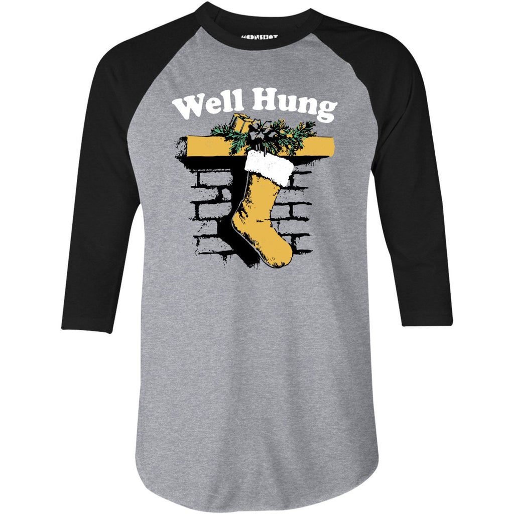 Well Hung Christmas - 3/4 Sleeve Raglan