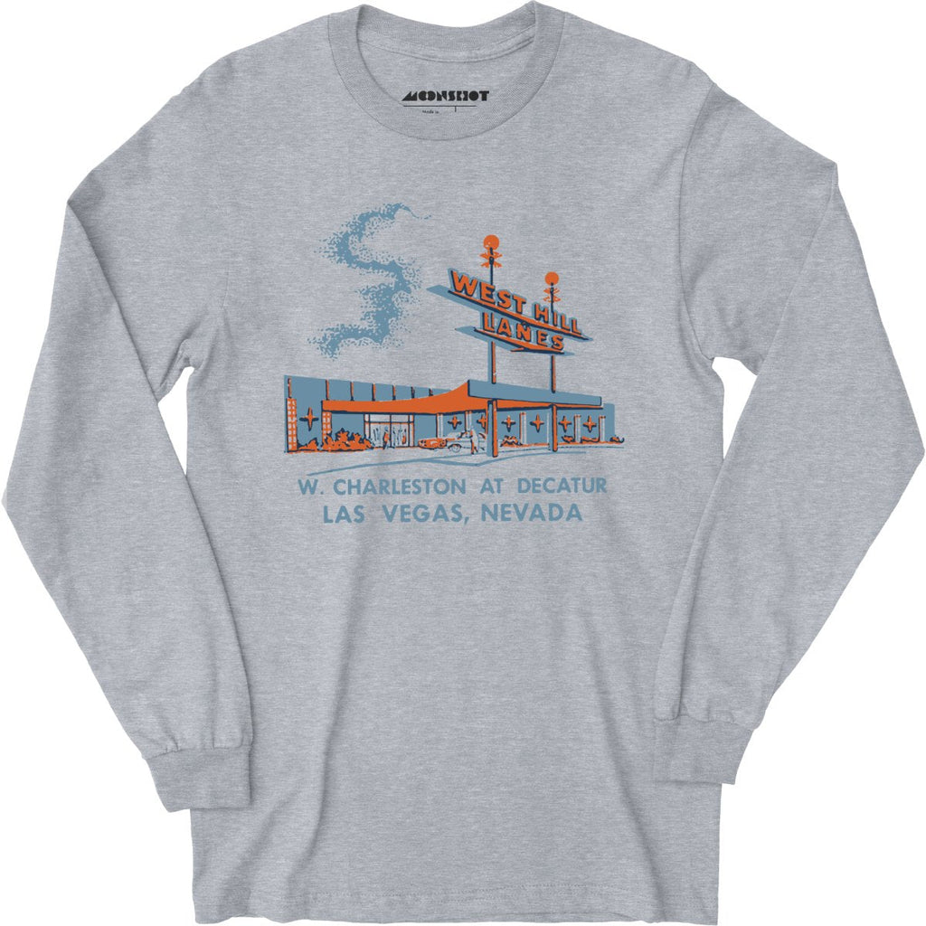 West Hill Lanes - Las Vegas, NV - Vintage Bowling Alley - Long Sleeve