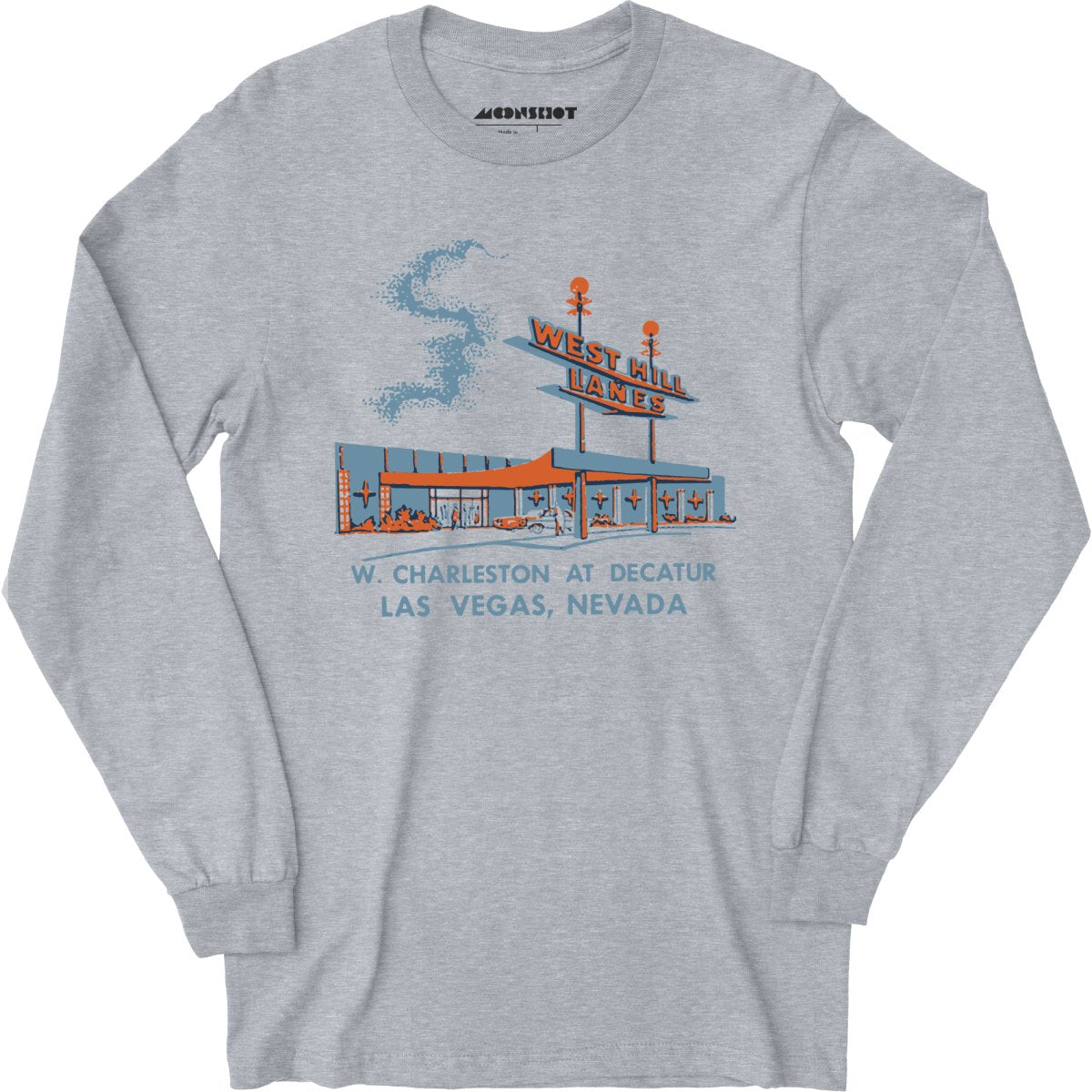 West Hill Lanes - Las Vegas, NV - Vintage Bowling Alley - Long Sleeve
