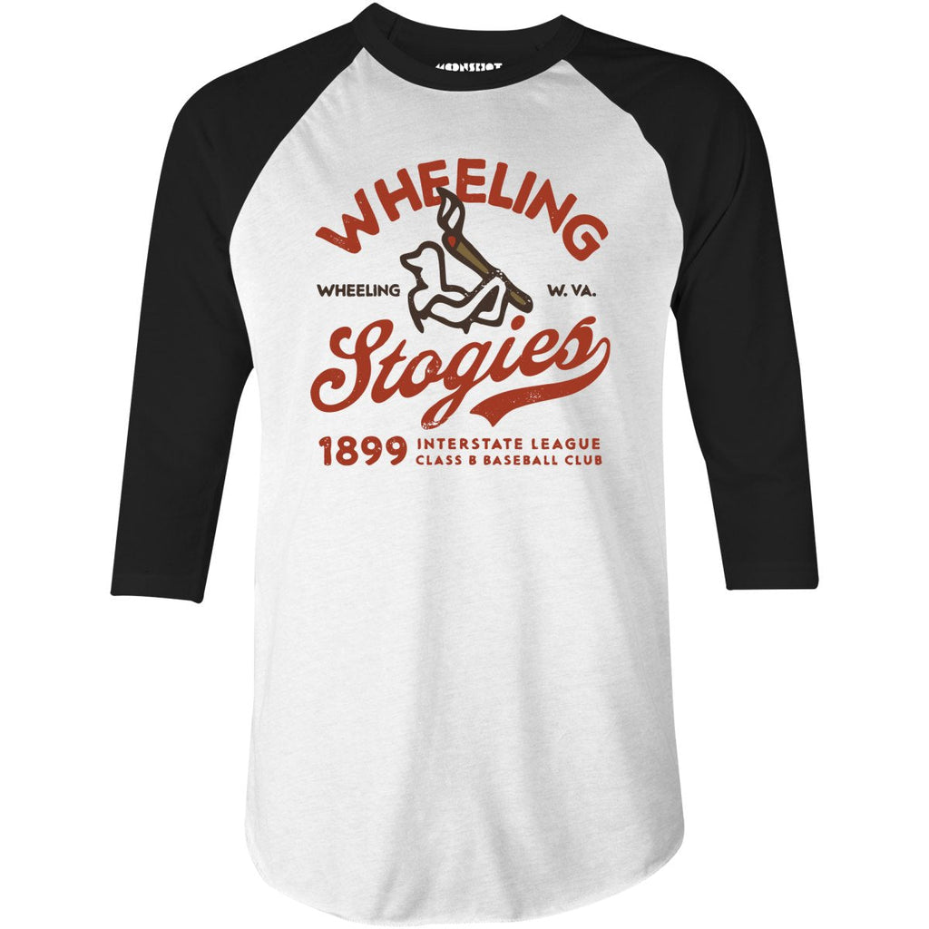 Wheeling Stogies - West Virginia - Vintage Defunct Baseball Teams - 3/4 Sleeve Raglan