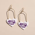 White LSU Tiger Eye Heartthrobs