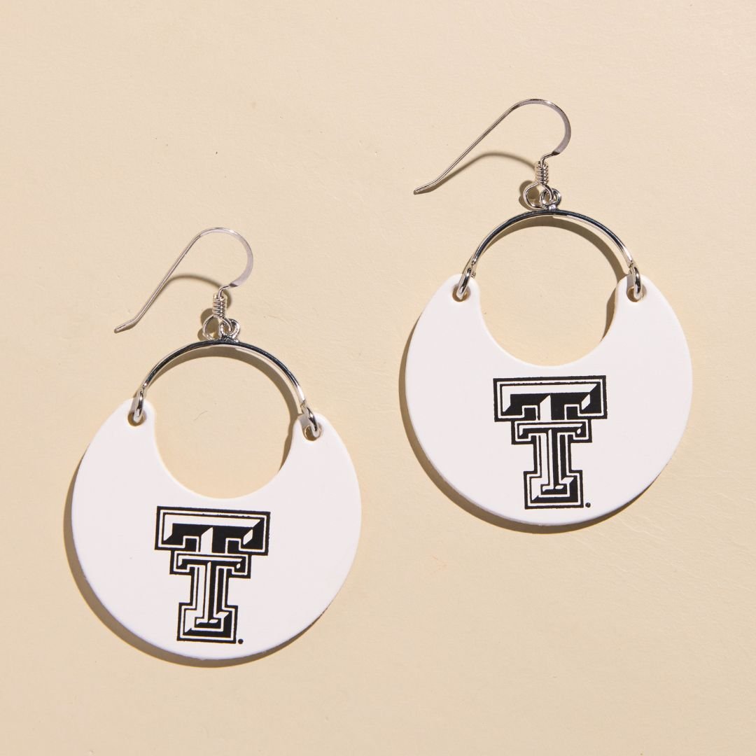 White Texas Tech Logo Ninas