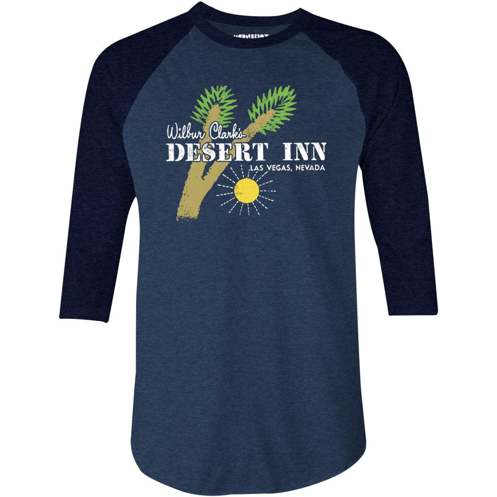 Wilbur Clark's Desert Inn - Vintage Las Vegas - 3/4 Sleeve Raglan