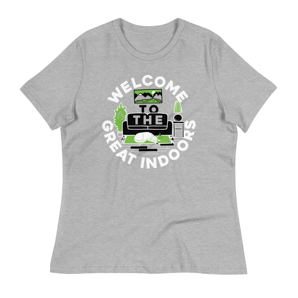 Welcome To The Great Indoors Women's Signature Tee