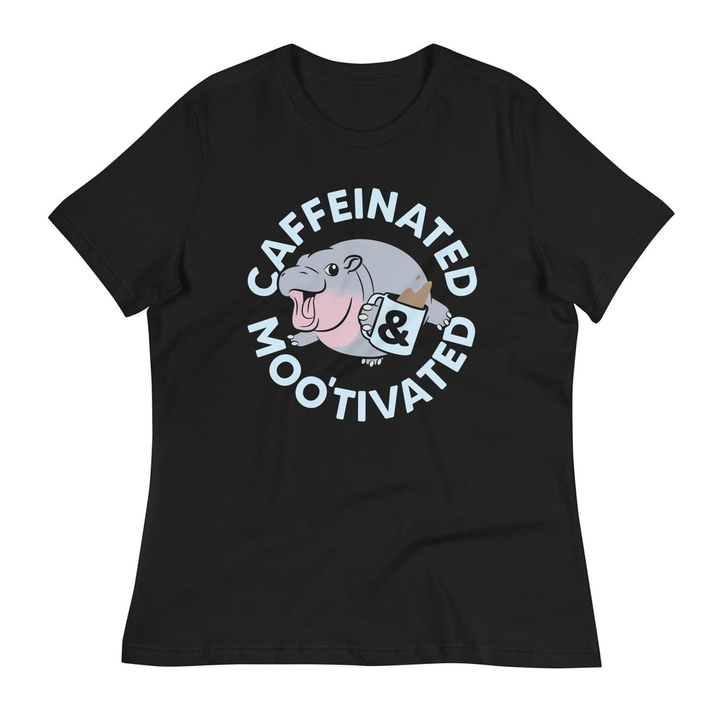 Caffeinated & Moo'tivated Women's Signature Tee