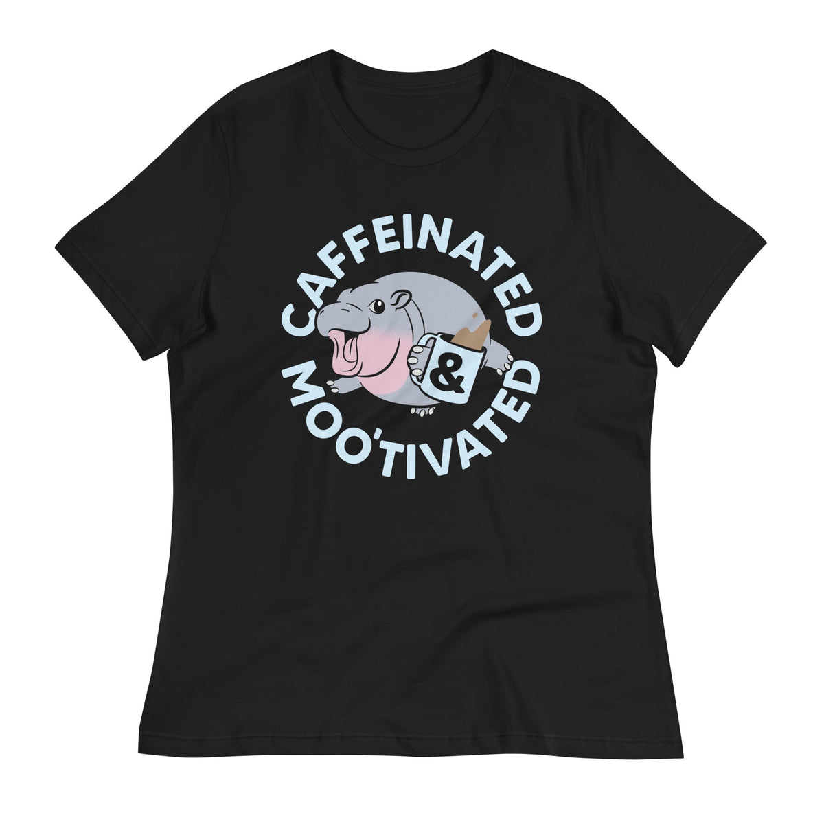 Caffeinated & Moo'tivated Women's Signature Tee