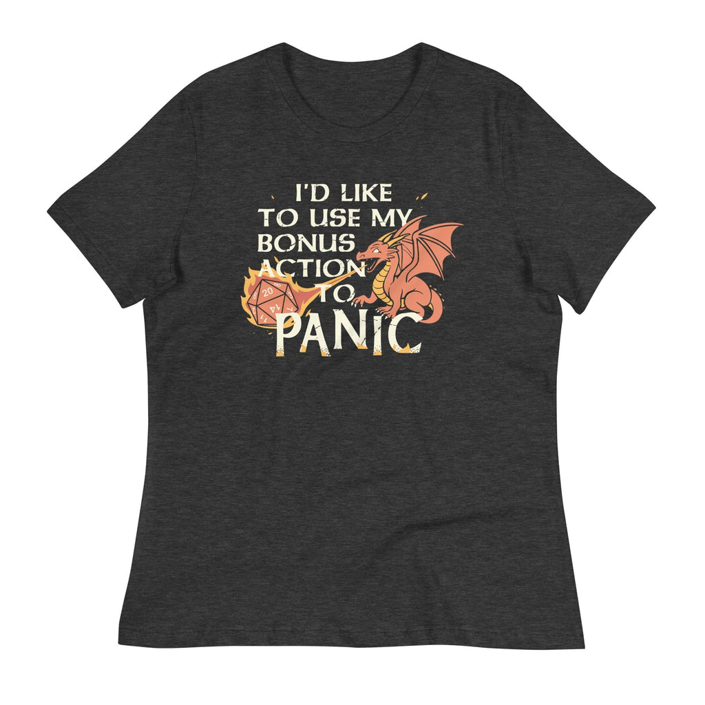 I'd Like To Use My Bonus Action To Panic Women's Signature Tee