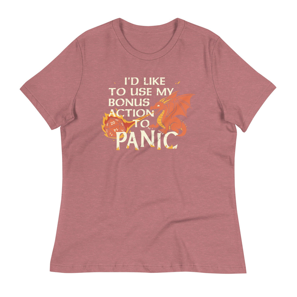 I'd Like To Use My Bonus Action To Panic Women's Signature Tee