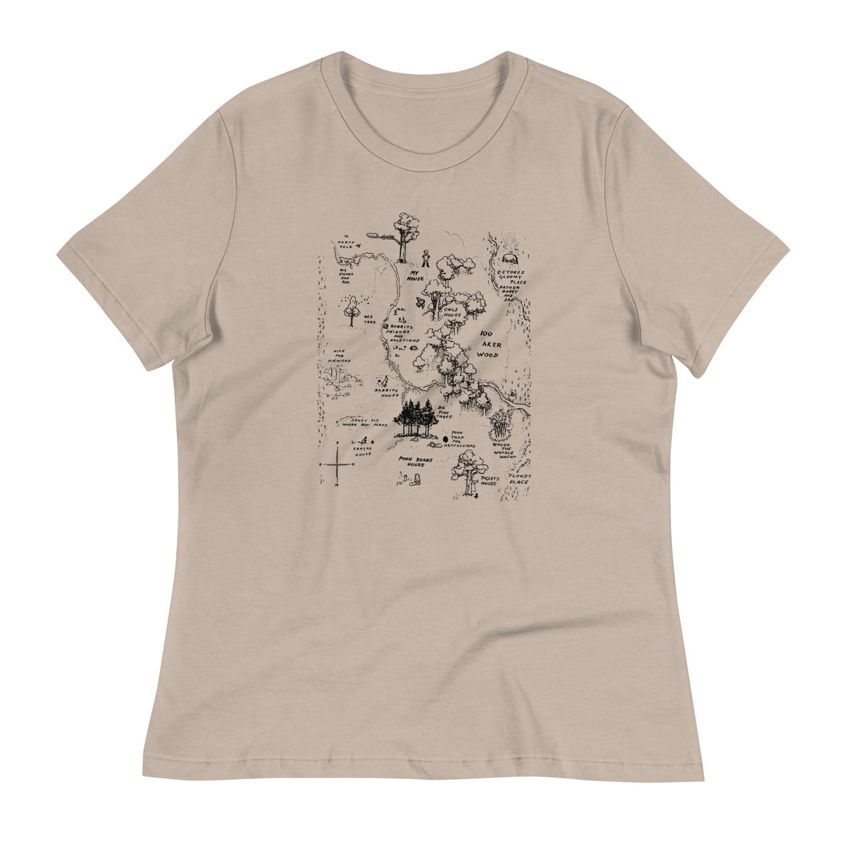 100 Acre Map Women's Signature Tee