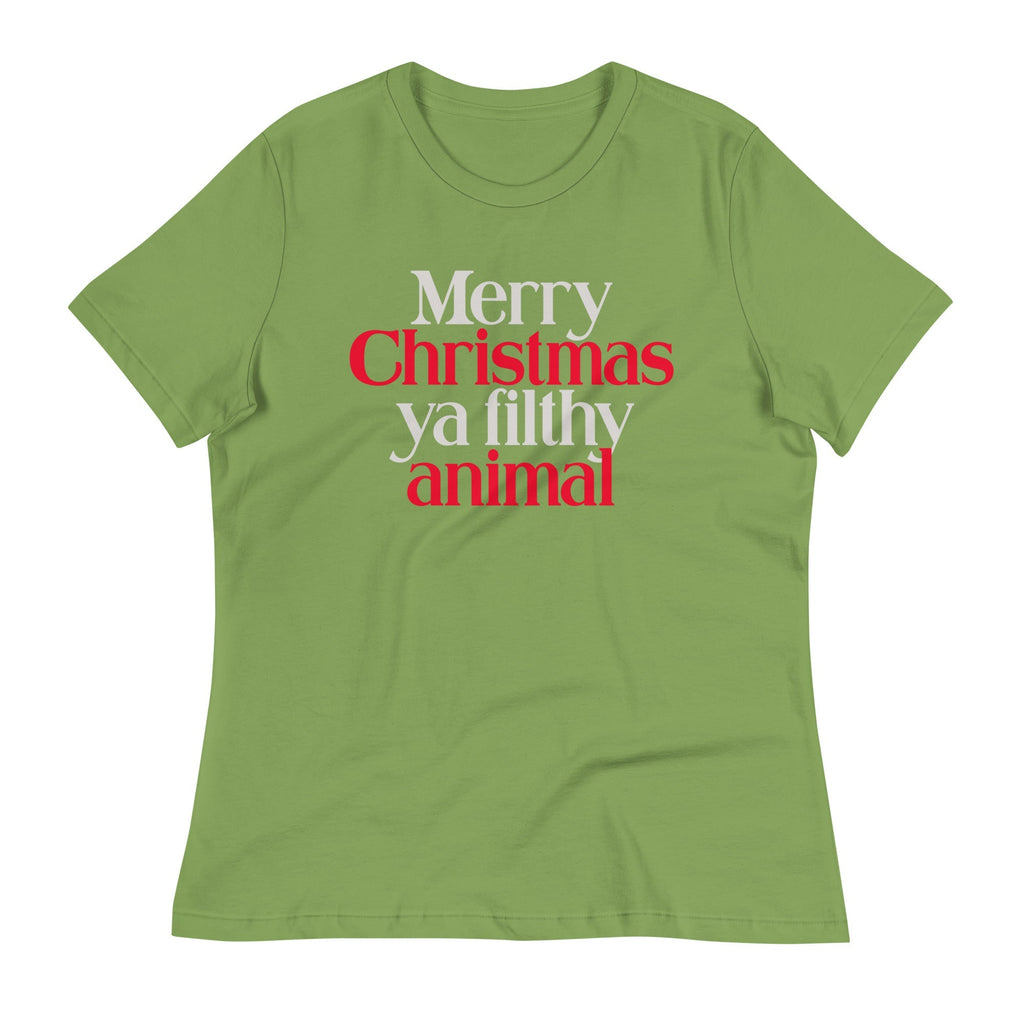 Merry Christmas Ya Filthy Animal Women's Signature Tee