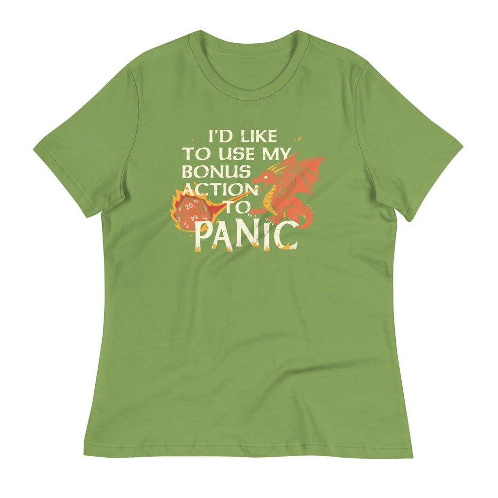 I'd Like To Use My Bonus Action To Panic Women's Signature Tee