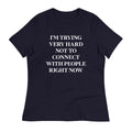 Trying Very Hard Not To Connect Women's Signature Tee