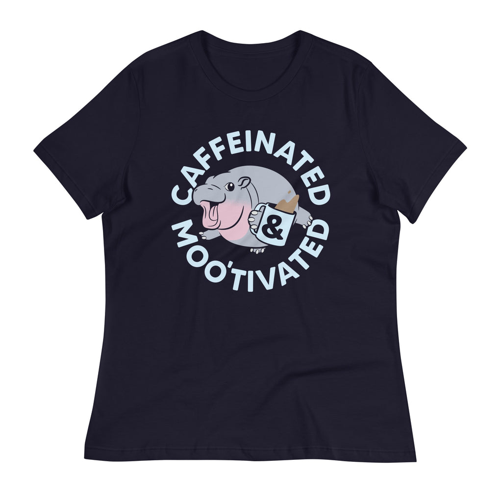 Caffeinated & Moo'tivated Women's Signature Tee
