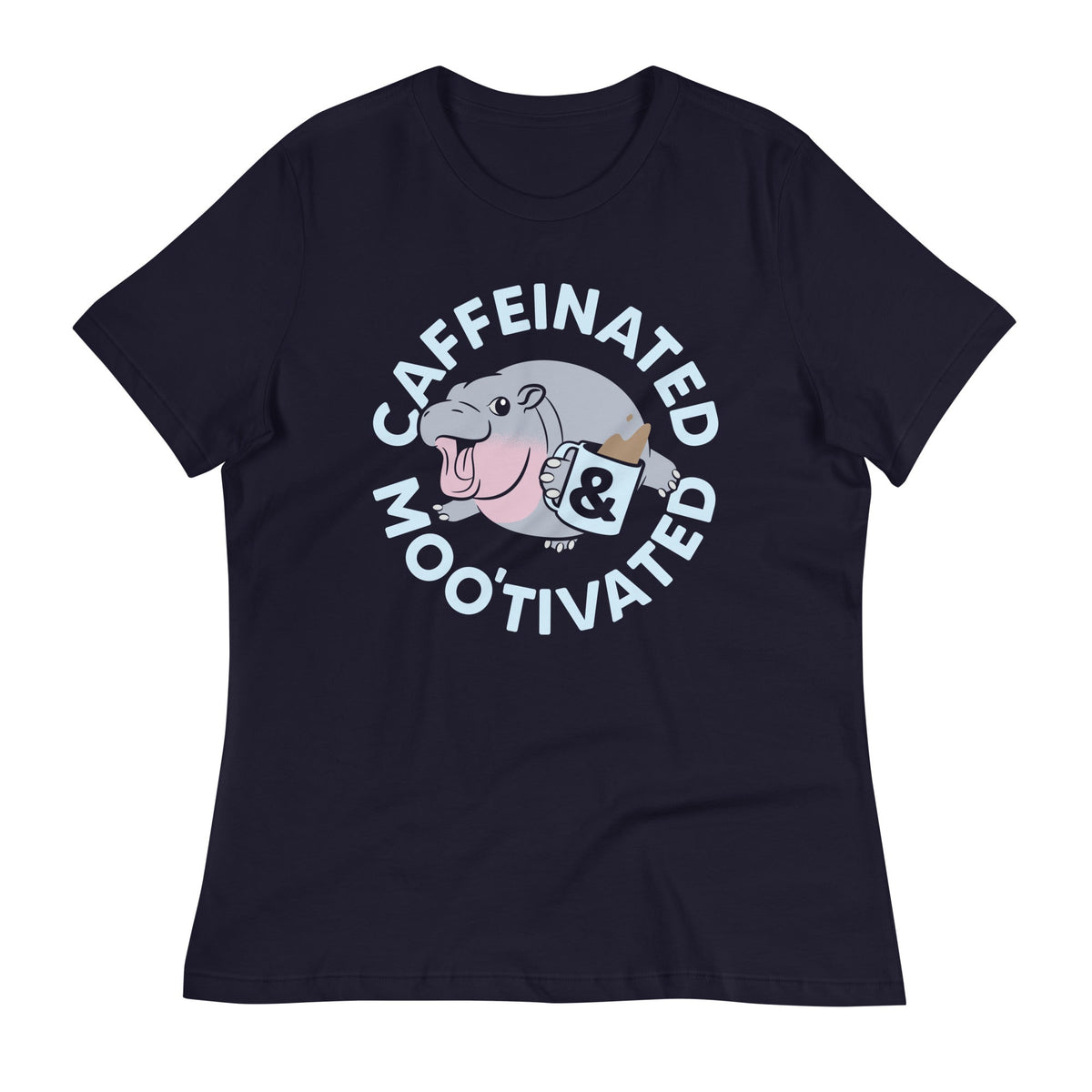Caffeinated & Moo'tivated Women's Signature Tee