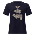 Chicken, Cow, Pig Women's Relaxed