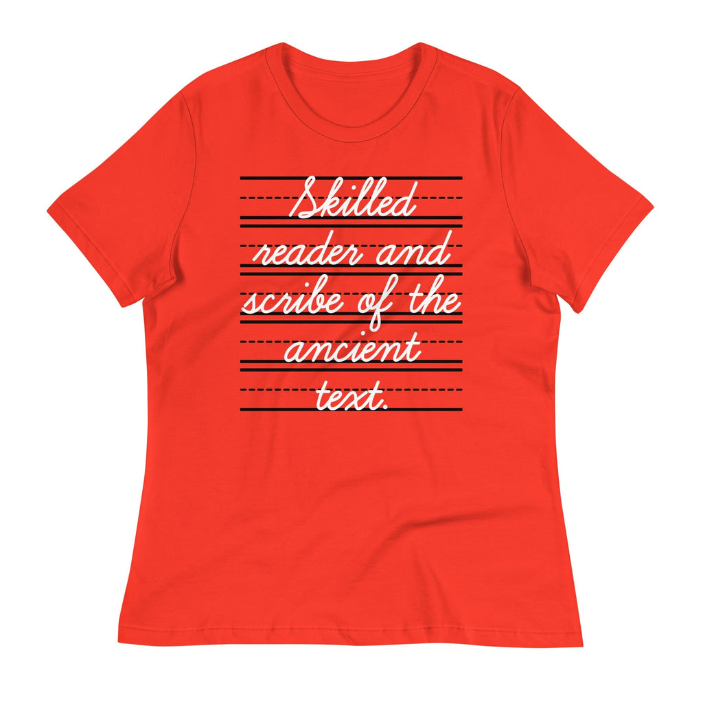 Skilled Reader And Scribe Of The Ancient Text Women's Signature Tee