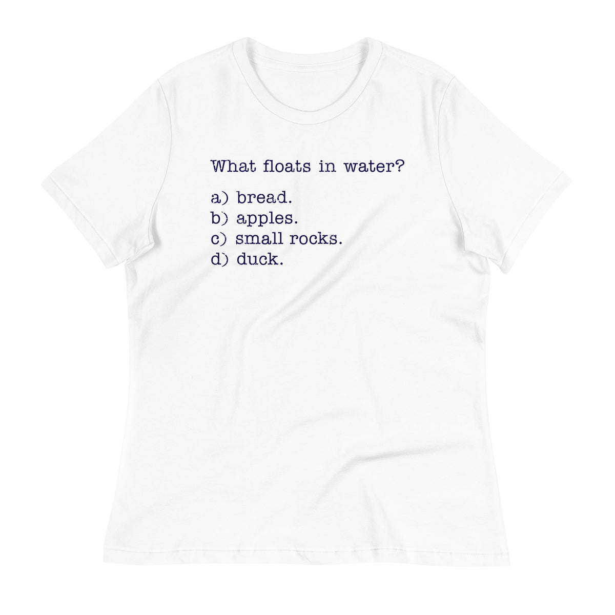 What Floats In Water? Women's Signature Tee