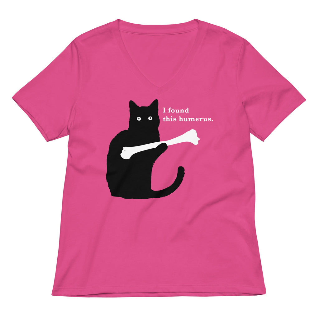 I Found This Humerus Women's V-Neck Tee