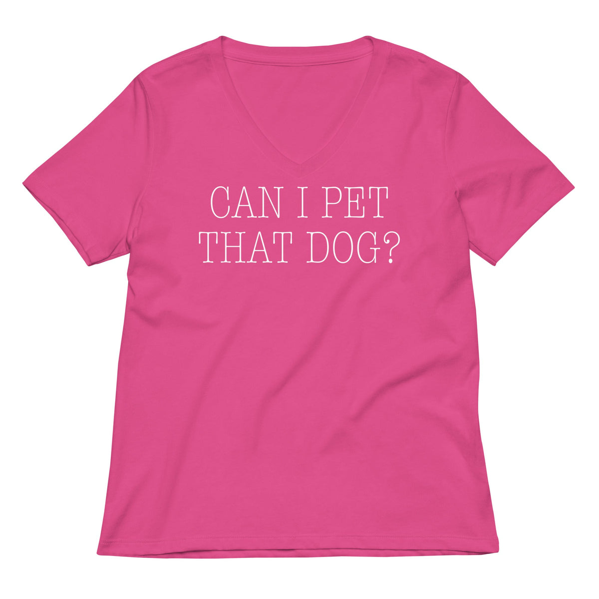 Can I Pet That Dog? Women's V-Neck Tee