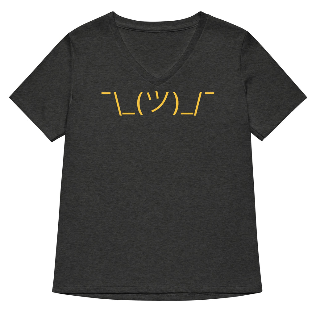 Shrug Emoji Women's V-Neck Tee
