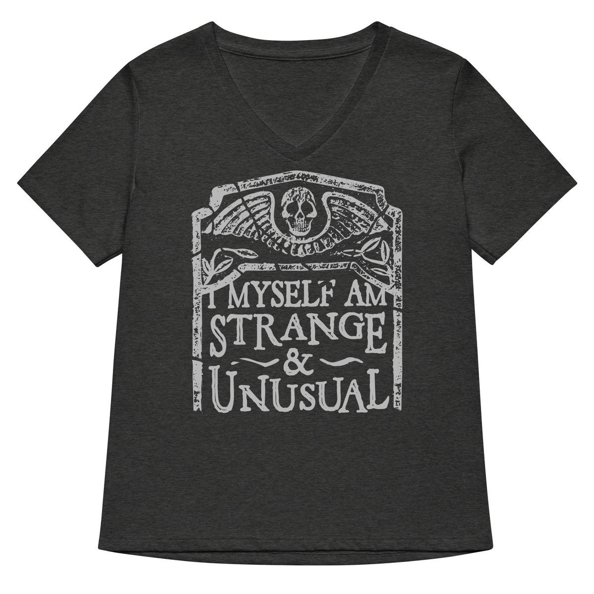 I Myself Am Strange And Unusual Women's V-Neck Tee