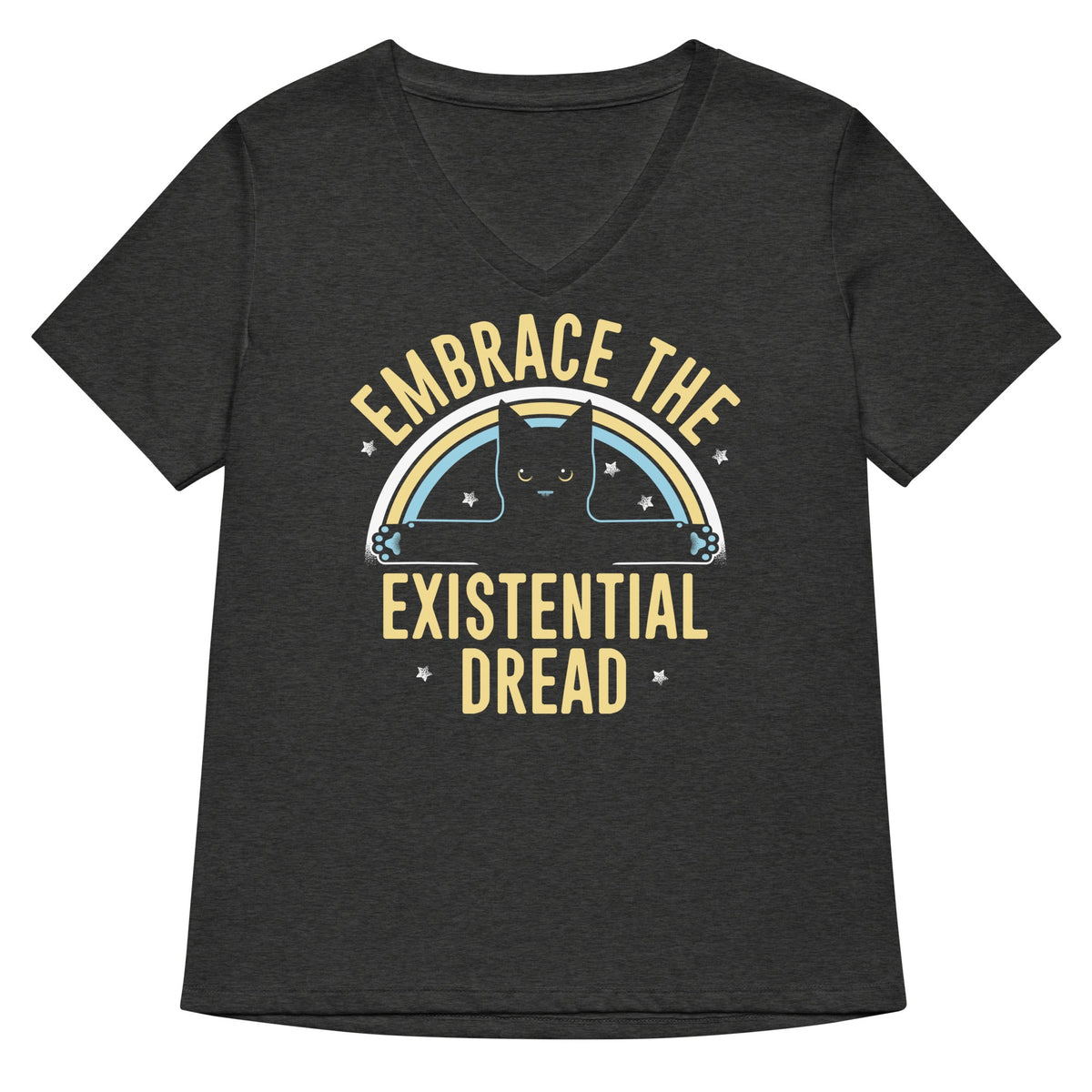 Embrace The Existential Dread Women's V-Neck Tee
